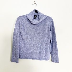 Eileen Fisher linen blend cowl neck sweater size XS